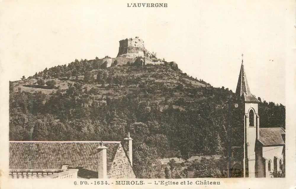 Murols — L'Église et le Château — G. D'O. - 1634 - Recto