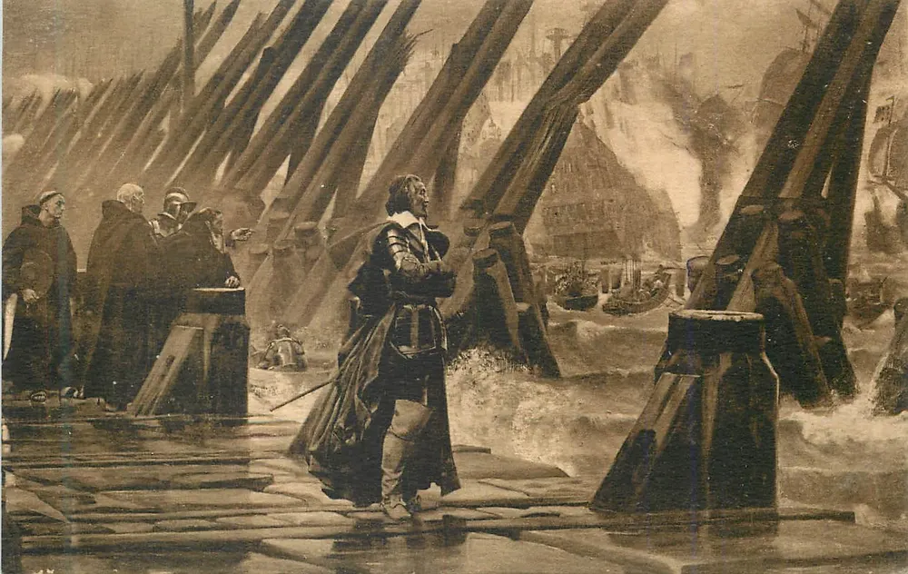 Richelieu auf der Digue — Henri Motte — Artistische Editionen R. Bergevin, La Rochelle - Vorderseite
