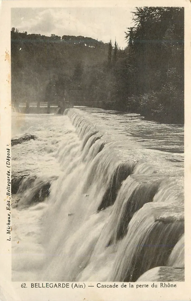 BELLEGARDE (Ain) — Waterval van de Verlies van de Rijn — L. Michaux, Ed. Bellegarde (Depot) - Voorkant