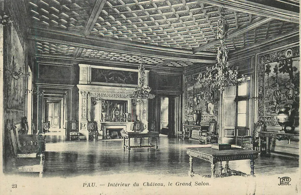 PAU — Intérieur du Château, le Grand Salon — ND Phot. n°23 - Recto