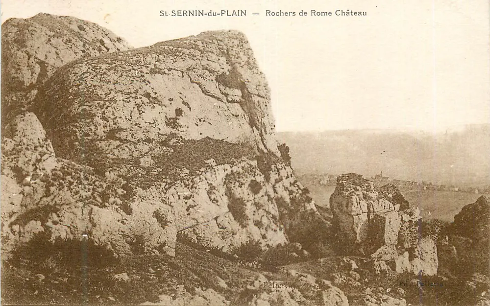 St SERNIN-du-PLAIN — Rocas de Roma Castillo — Ed. Pellerin - Anverso