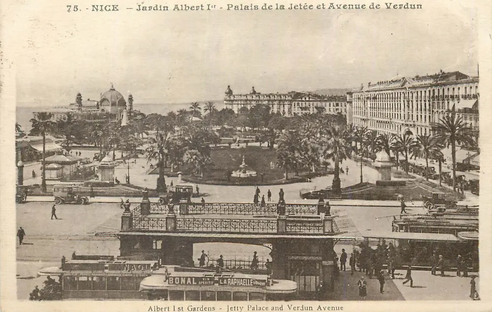 Nizza — Park Albert I — Palast der Jetée und Avenue de Verdun - Vorderseite