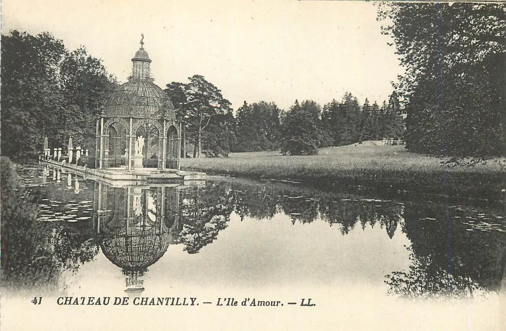 Castelo de Chantilly — A Ilha do Amor — LL. - Frente