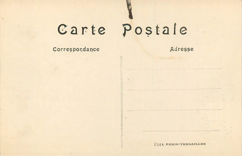 Floresta de Chantilly — A mesa redonda — Édia Paris-Versailles n°171 - Verso