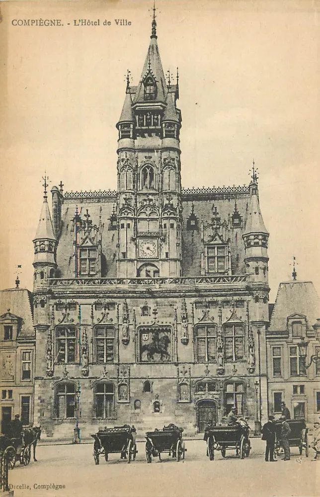 Compiègne - O Hotel de Ville — editor Imp. Decelle, n°48 - Frente