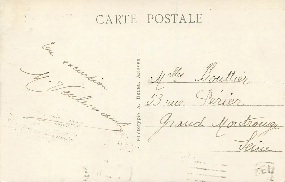 Le Croisic (Loire-Inf.) — Exposição Colonial Internacional — Fototipia A. Bruel, Angers, n°716 - Verso