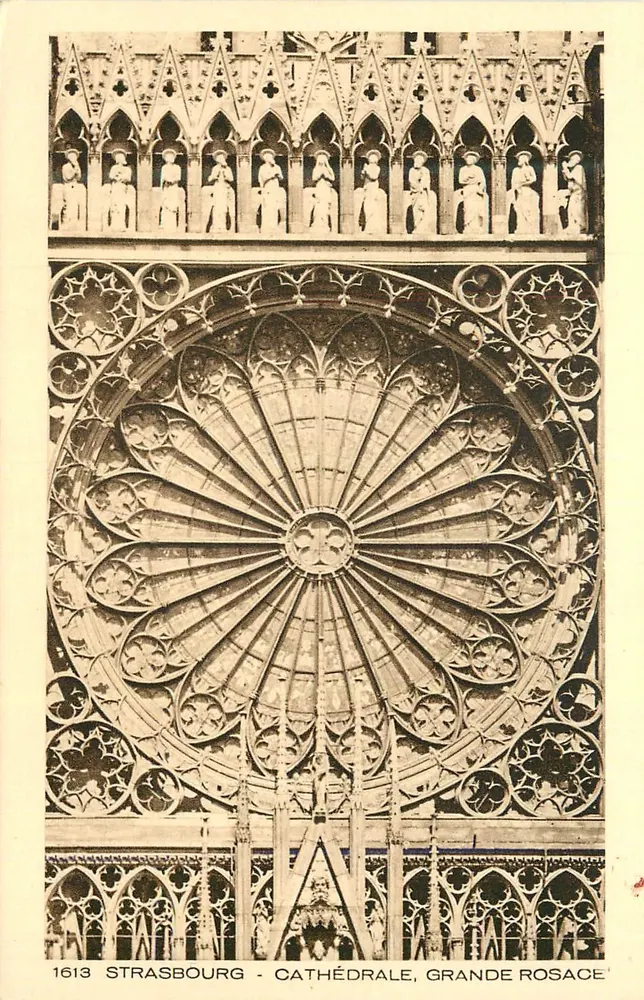 Strasbourg - Cathédrale, Grande Rosace — 1613 - Recto