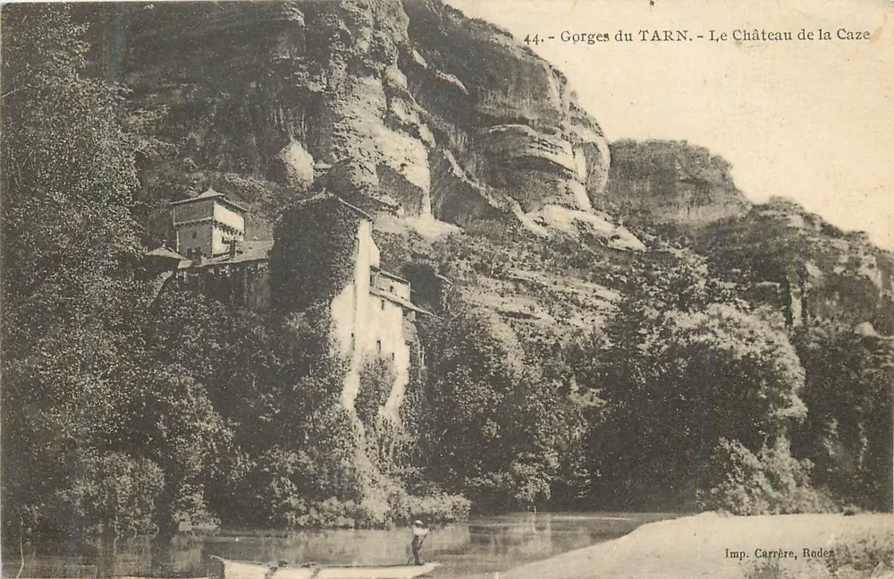 Gorges do TARN — O Castelo da Caze — Imp. Carrère, Rodez - Frente