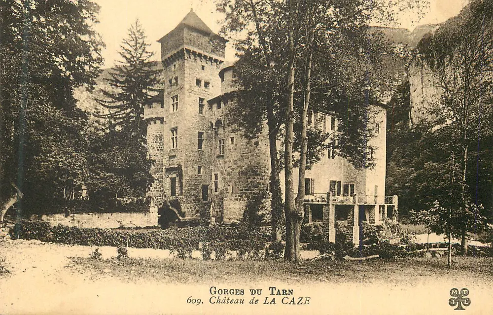 Gorges do Tarn — Castelo de La Caze — editor MTUL n°609 - Frente