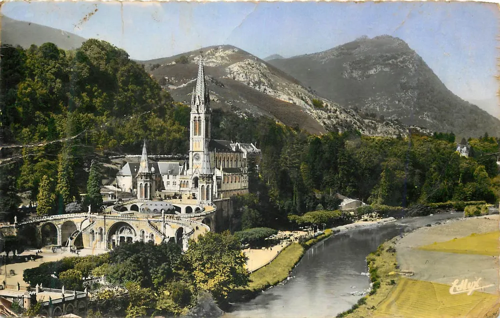 Lourdes — A Basílica e o Gave — Editor Eddyx, n° 232 - Frente