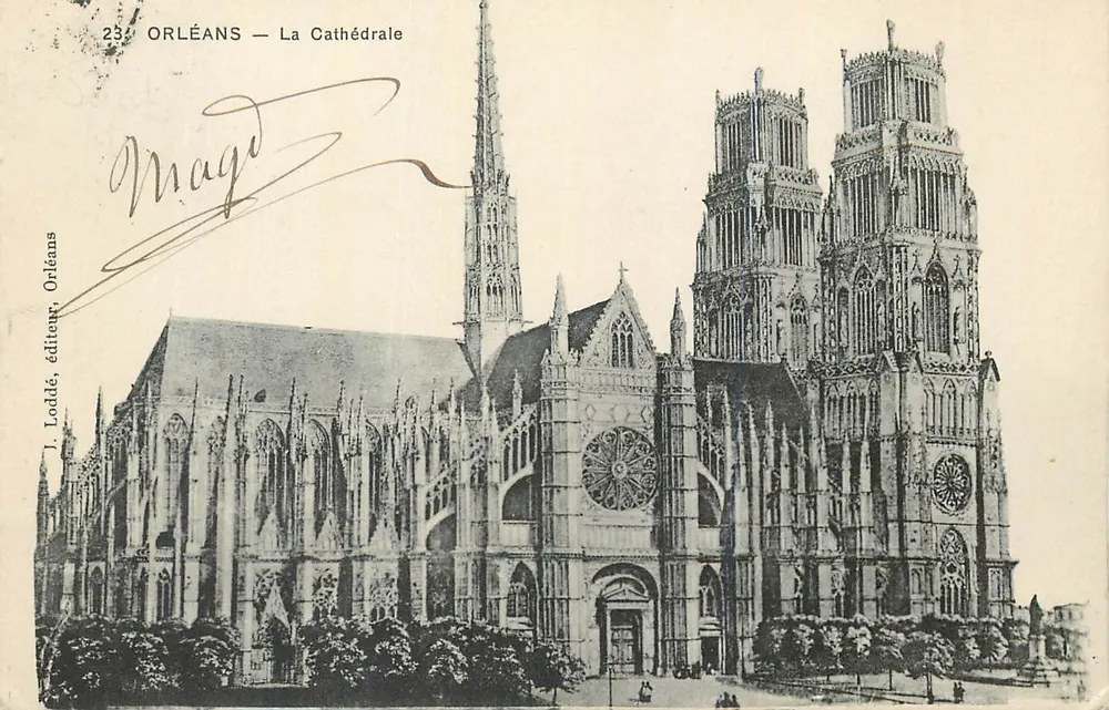 Orléans — A Catedral — J. Loddé, editor, Orléans - Frente
