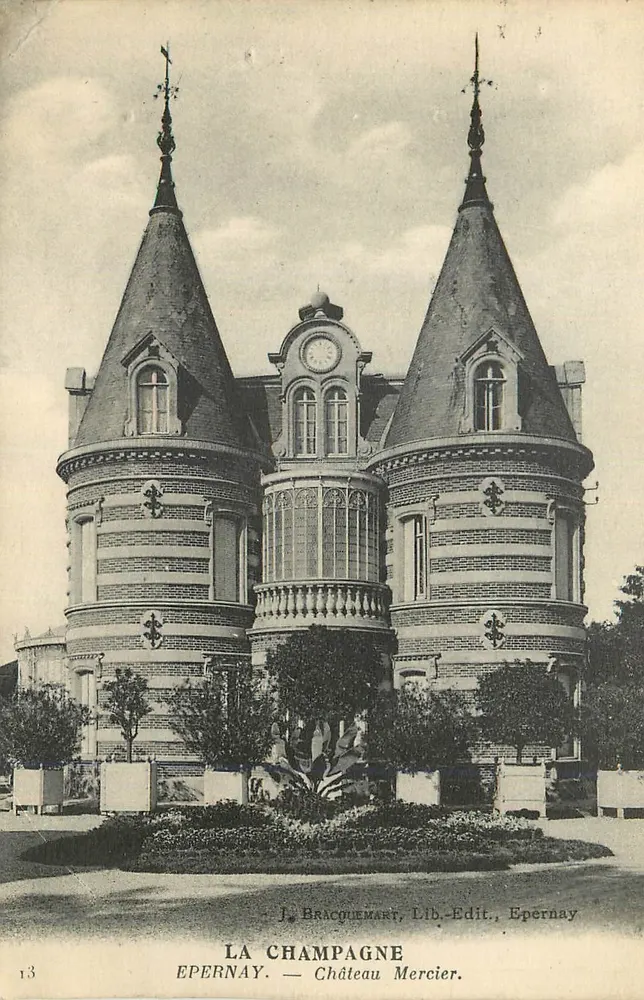 Epernay — Château Mercier — J. Bracouemart, Lib. Edit., Epernay - Frente