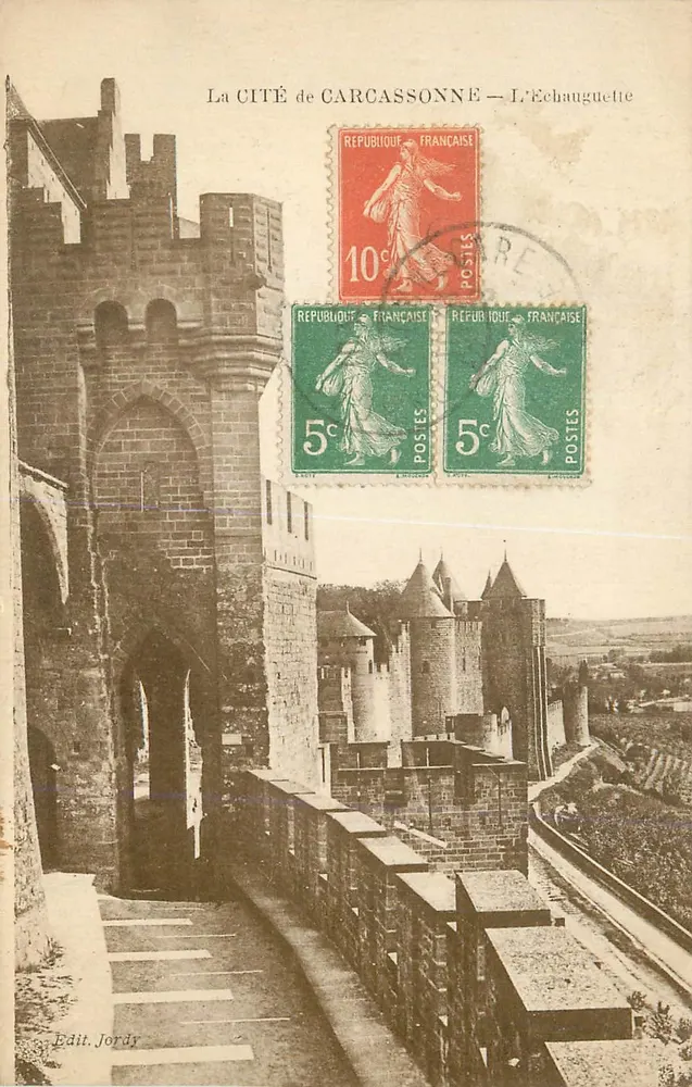 A CIDADE DE CARCASSONNE — L'Echanguette — Edit. Jordy - Frente