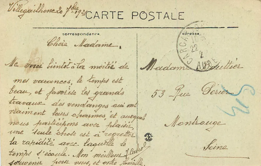 A CIDADE DE CARCASSONNE — L'Echanguette — Edit. Jordy - Verso