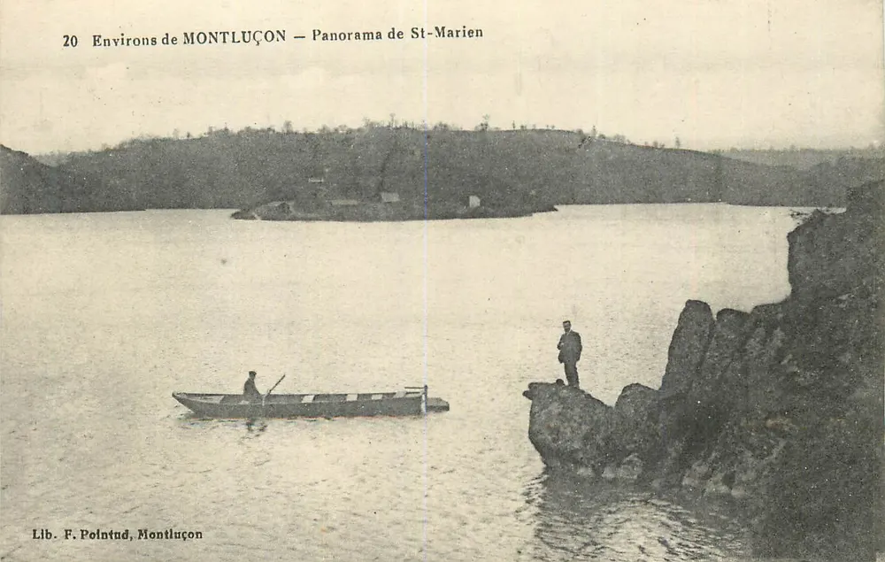 Arredores de MONTLUÇON — Panorama de St-Marien — Lib. F. Pointud, Montluçon - Frente