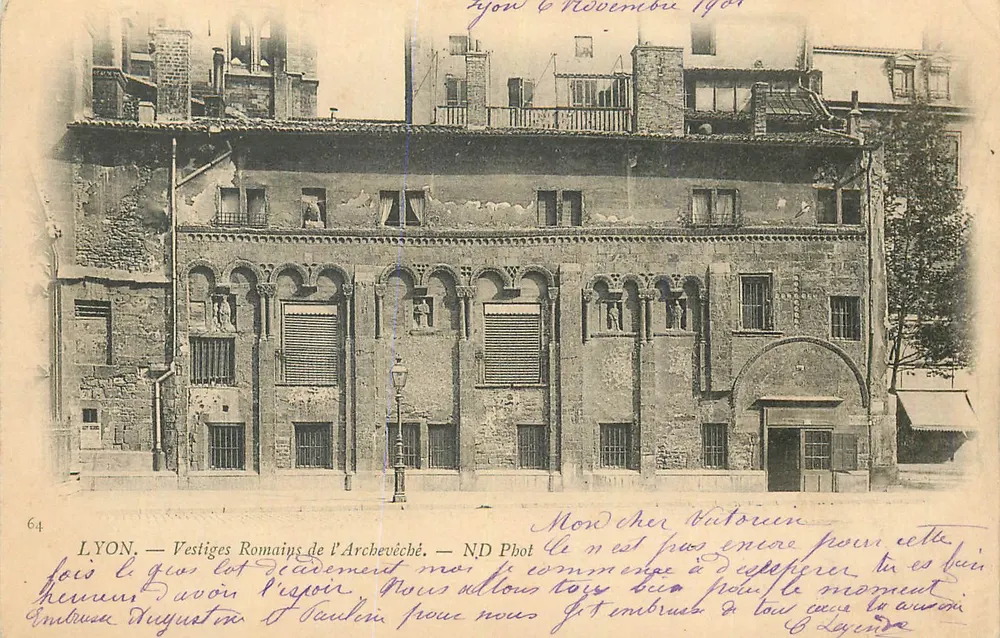 LYON. Vestiges Romains de l'Archevêché — ND Phot - Recto