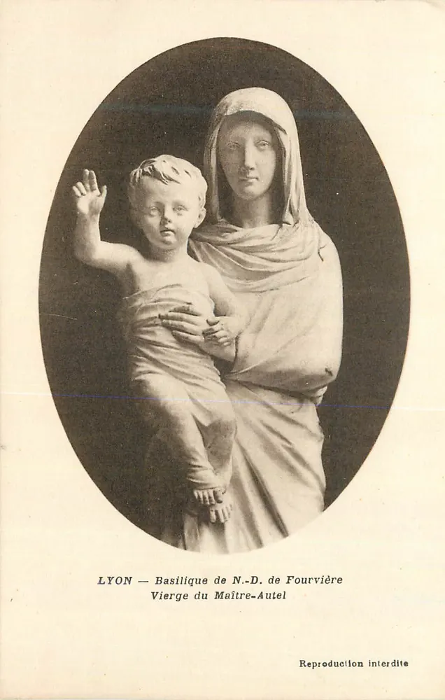 LYON — Basilique de N.-D. de Fourvière — Vierge du Maître-Autel - Recto