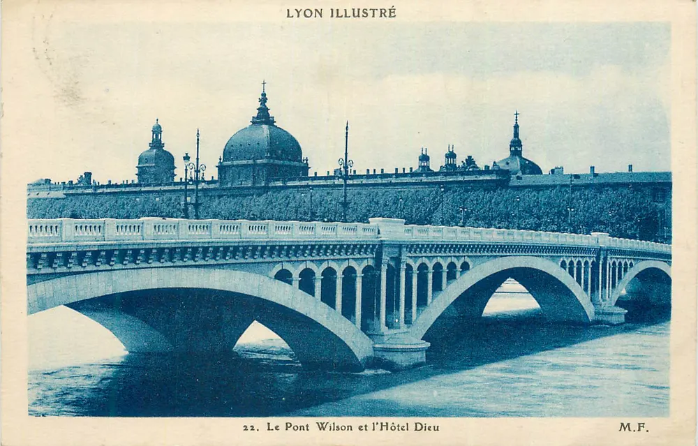 Lyon — Die Wilson-Brücke und das Hôtel Dieu — Lyon Illustré Nr. 22 - Vorderseite