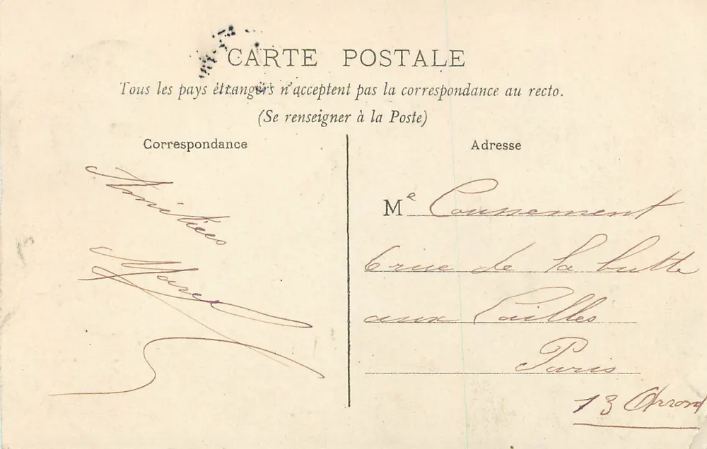 Lyon — Igreja de Montchat — Editor não identificado, n° de série 138 - Verso
