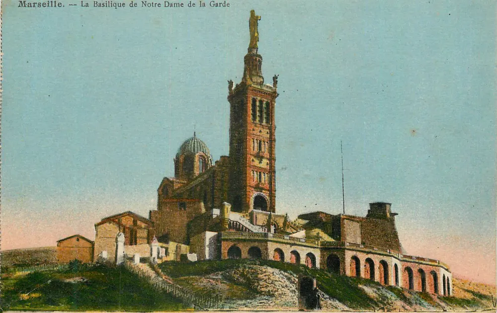 Marseille — La Basilique de Notre Dame de la Garde — Éditions V. V. (n° 127) - Recto