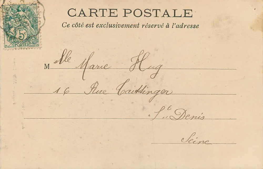 Paris — Catedral de Notre-Dame — L. J. & Cie editora, Angoulême-Paris - Verso