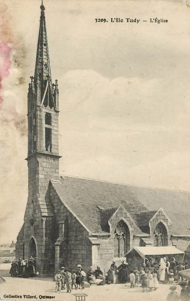 L'Ile Tudy — L'Église — Collection Villard, Quimper - Recto