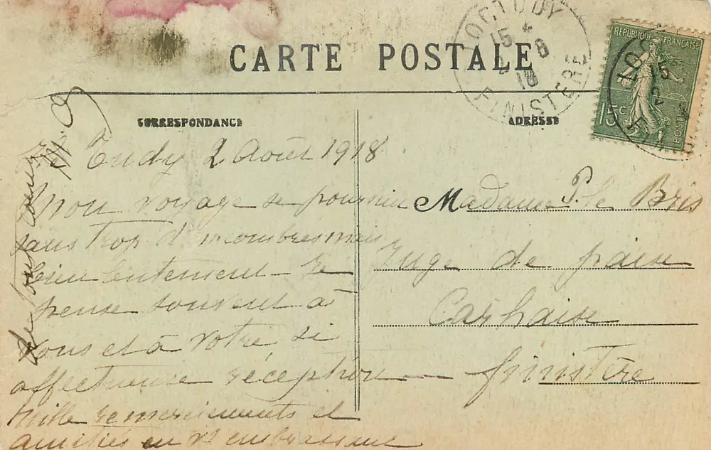 L'Ile Tudy — L'Église — Collection Villard, Quimper - Verso