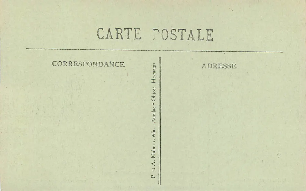 Sully — Document authentique de l'église de Carlat — L'Auvergne Pittoresque — 2085 - Verso