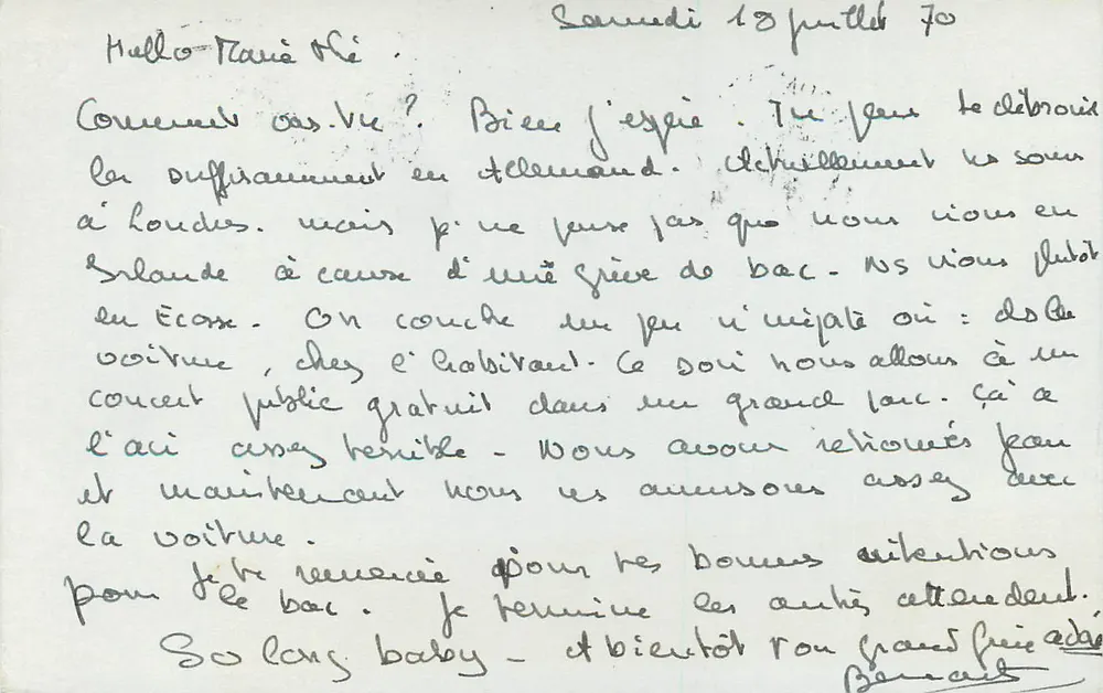 Londres — carte postale envoyée vers l'Allemagne — éditeur non visible - Verso