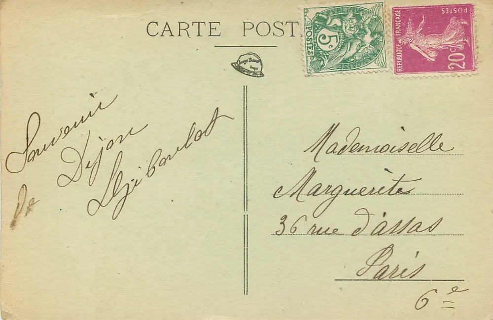 Dijon — Église Cathédrale Saint-Bénigne — éditeur inconnu, n° 62 - Verso