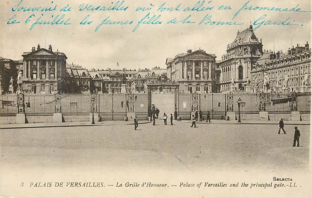 Palácio de Versalhes — A Grade de Honra — Selecta - Frente
