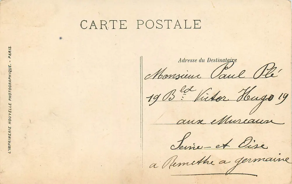 Paris — O Sacré-Cœur — L.L. n°220 - Verso