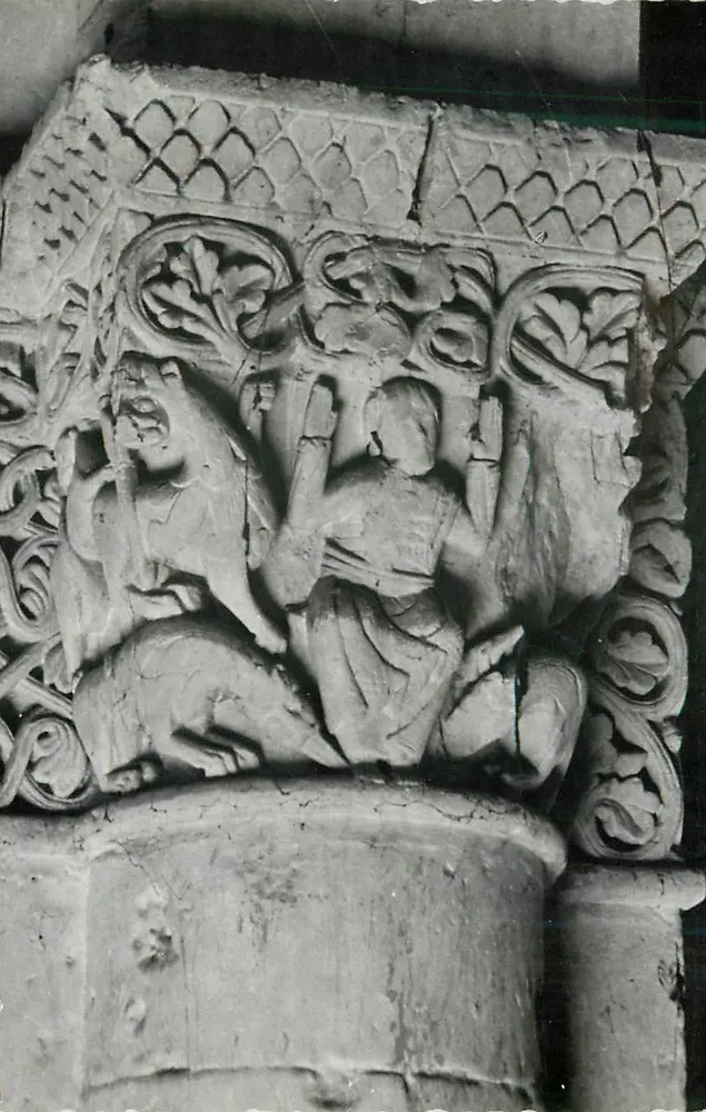 Saintes (Charente-Maritime) — Kapitell 'Daniel in der Löwengrube' — J. Denis, Verleger - Vorderseite