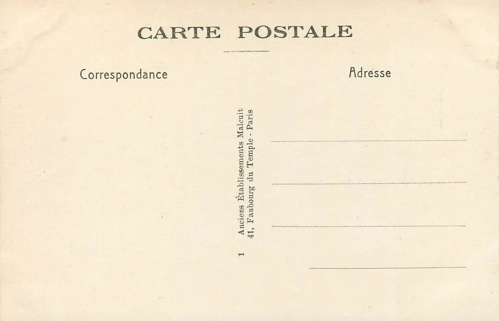 Abbaye de St-DENIS — Notre-Dame Libératrice — E.M. n°3578 - Verso