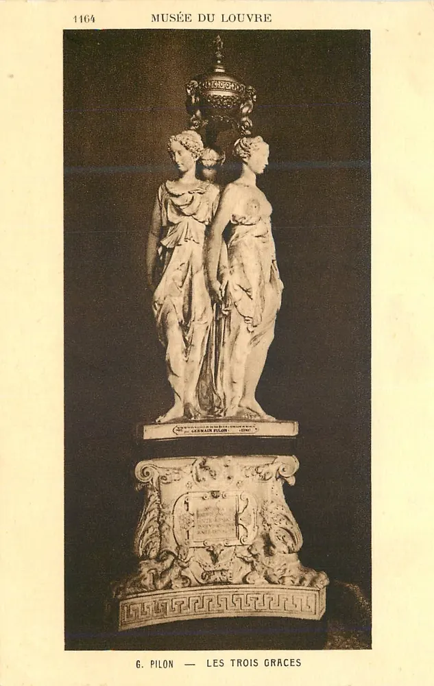 The Three Graces — Louvre Museum — G. Pilon — n° 1164 - Front