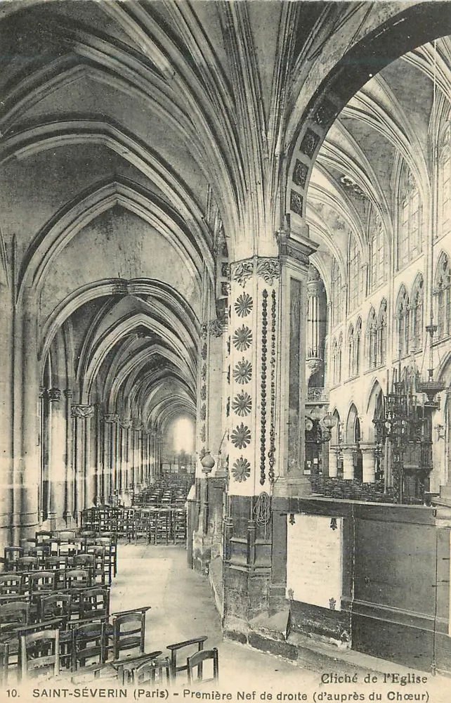 Saint-Séverin (Paris) — Erste Nave rechts (von der Chorseite) — Kirchenphotographie, n°10 - Vorderseite