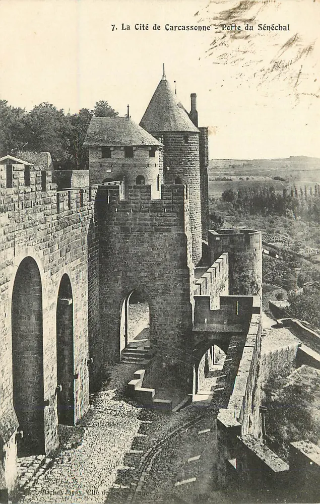 Carcassonne — Porte du Sénéchal — editor Michon Jardy, n°7 - Frente