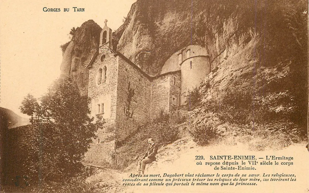 Gorges du Tarn — Ermitage de Sainte-Enimie — editor no identificado, n° 229 - Anverso