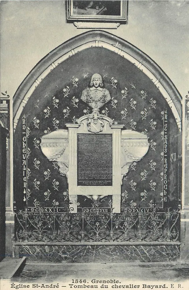 Église St-André — Tombeau du chevalier Bayard — Grenoble - Recto