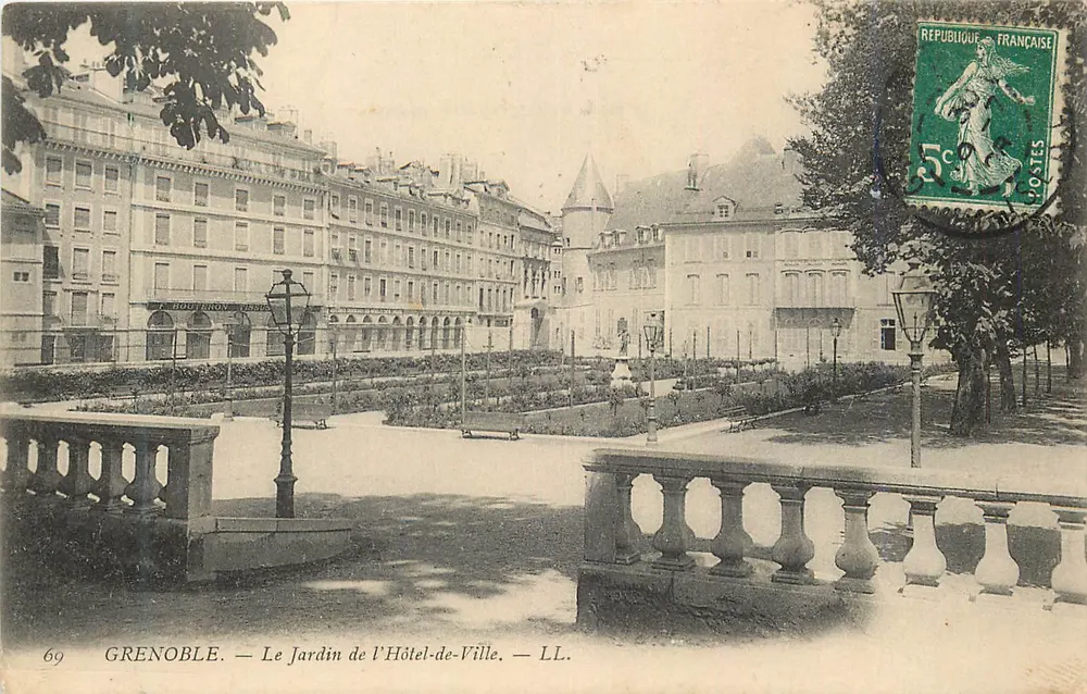 Grenoble — Le Jardin de l'Hôtel-de-Ville — LL. - Recto