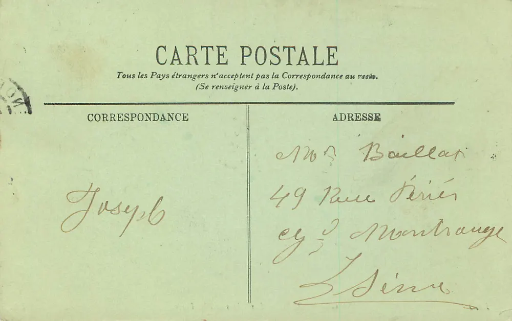 Grenoble — As Alpes e a Ilha Verde — LL. n° 1010 - Verso