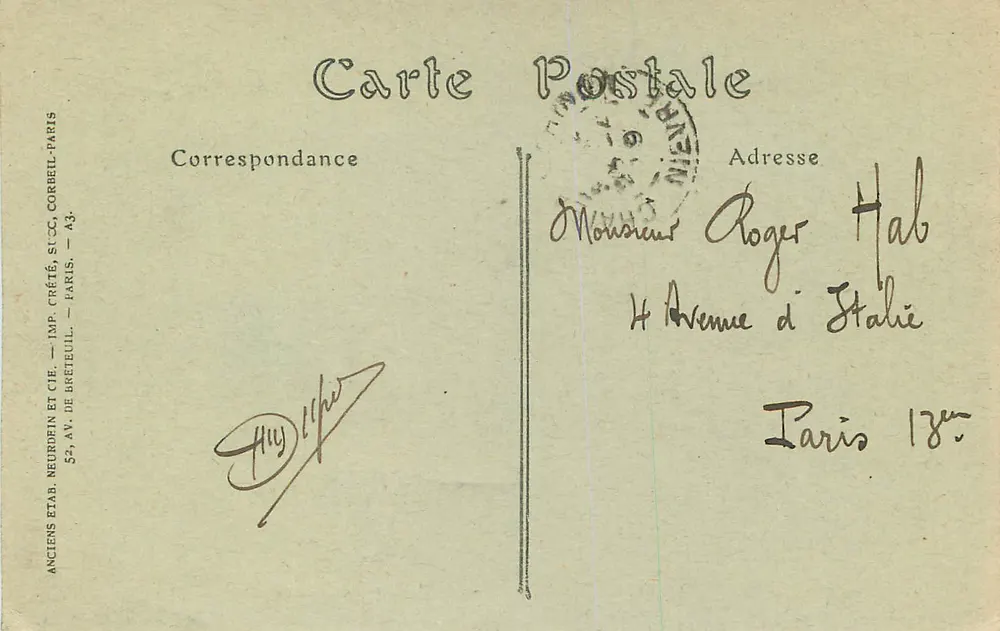 Château-Chinon — Die Felsen der Yonne — Imp. Crété, n°56 - Rückseite