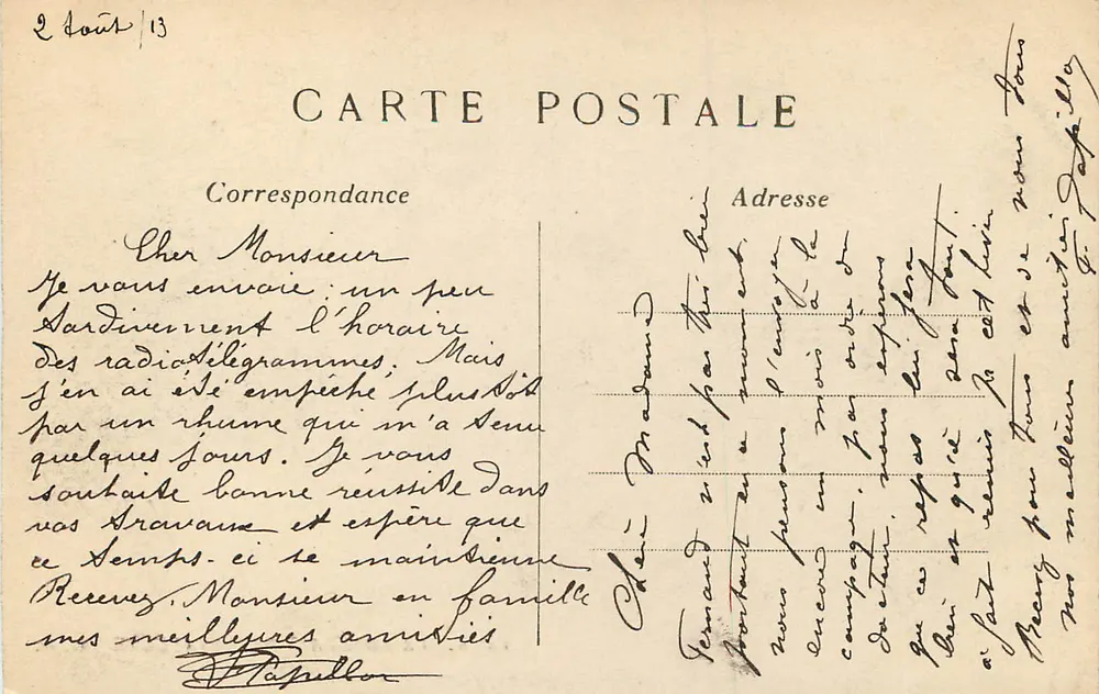 A Rosaleda de Bagatelle — C.M. n° 1335 - Verso