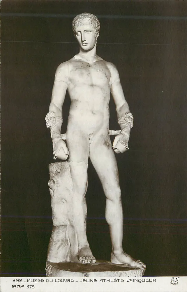 Museu do Louvre — Jovem atleta vencedor — A.N. Paris, n° 392 - Frente