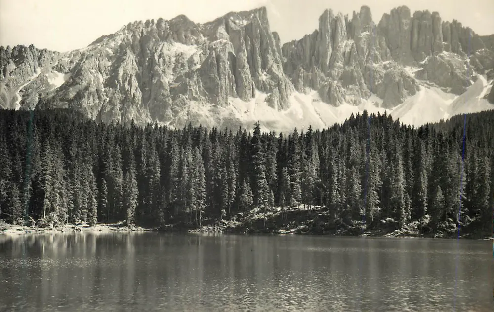 Lago di Carezza — vers le Lalemàr — Éditions Ghedina Cortina - Recto