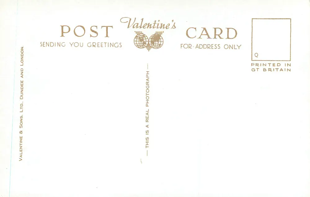 Loch Lomond visto da sopra Tarbet — Cartolina di Valentine — Valentine & Sons Ltd. n°87750 - Verso