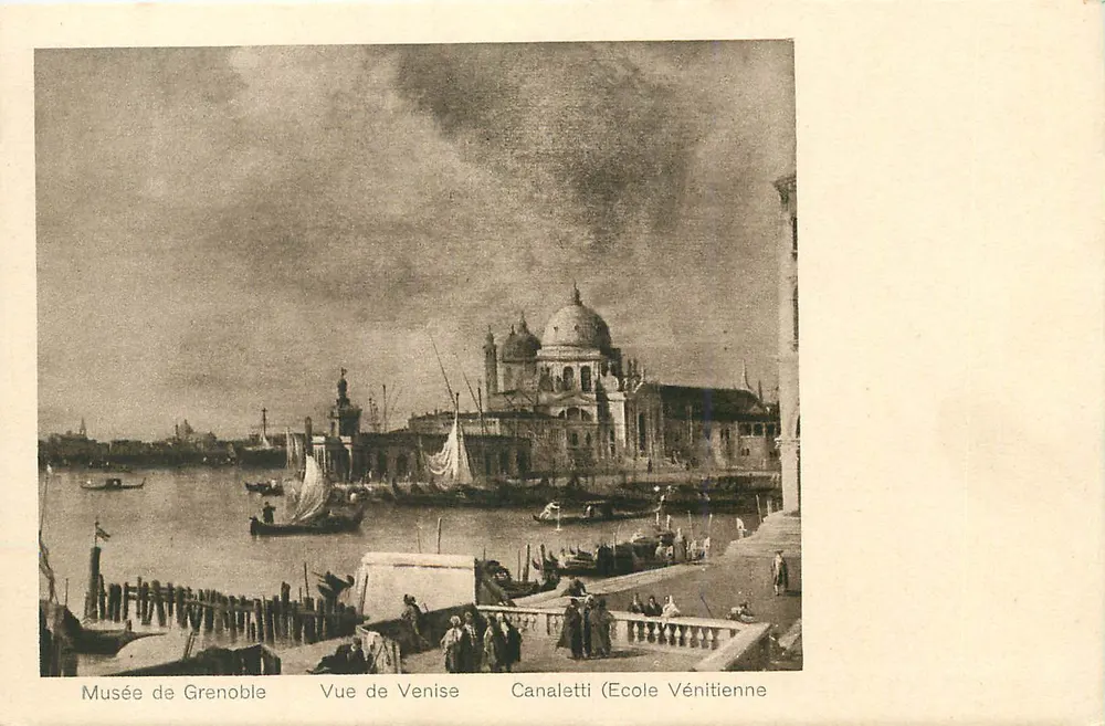 Aussicht von Venedig — Canaletti (Venedig-Schule) — Museum von Grenoble - Vorderseite