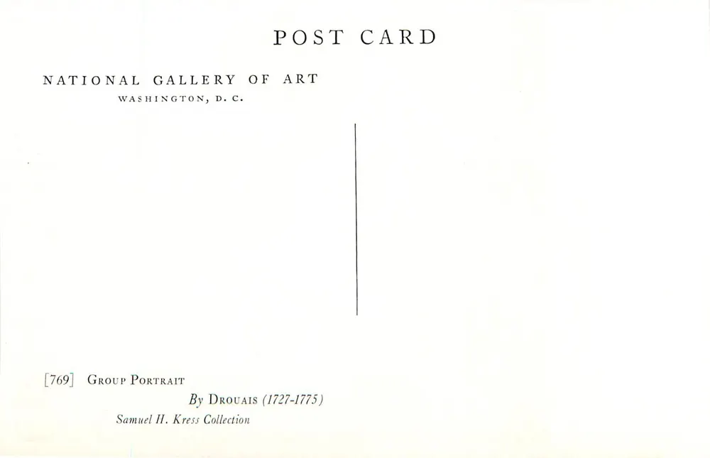 Gruppenporträt — Samuel H. Kress Collection — National Gallery of Art, Washington D.C. - Rückseite