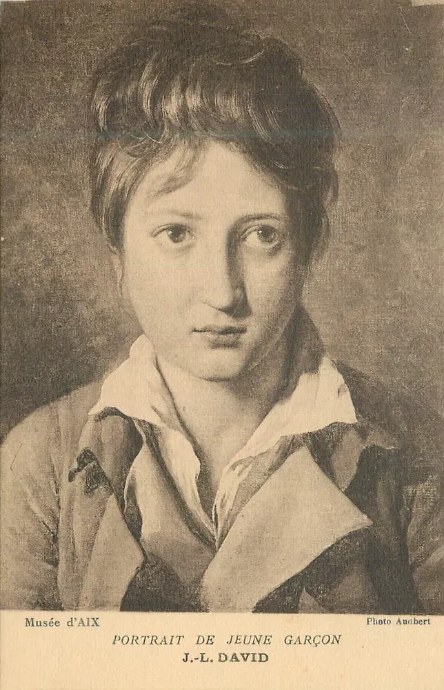 Retrato de jovem garoto — J.-L. David — Museu de Aix — Foto Audbert - Frente