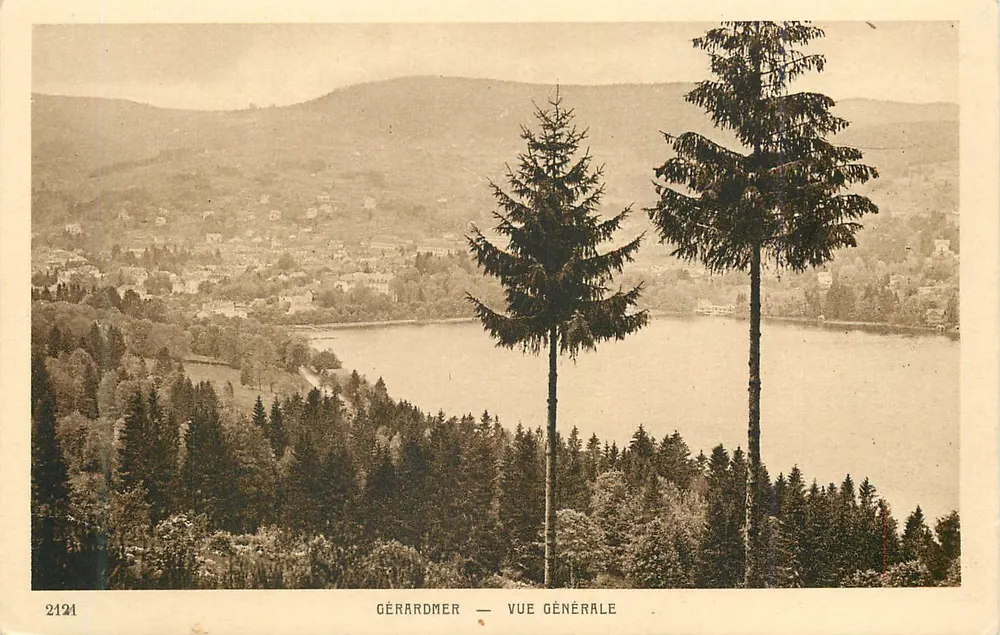Gérardmer — Vista Geral — Editor Alimp. Ed. Béchard & Cie, n° 2121 - Frente